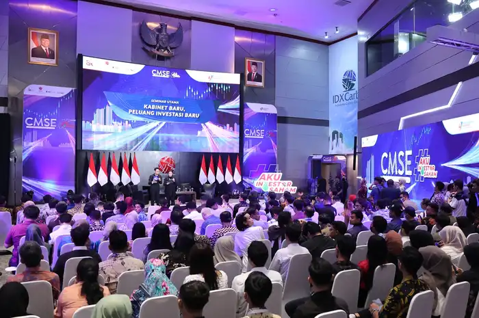 Suasana pembukaan CMSE 2024: #AkuInvestorSaham di Gedung BEI, Jakarta