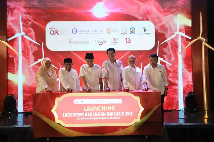 Peluncuran program Ekosistem Keuangan Inklusif (EKI) di Desa Wisat Kassi Kabupaten Jeneponto