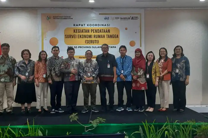 Rakor Kegiatan Pendataan Seruti (Survei Ekonomi Rumah Tangga) Tahun 2024 BPS Sulut