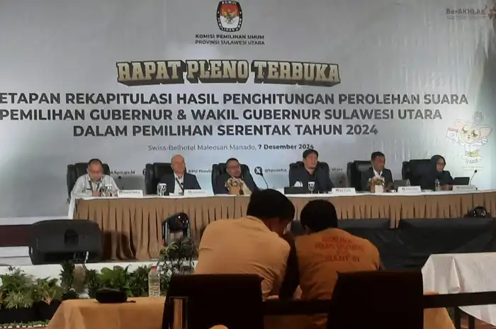 Rapat Pleno Terbuka KPU Sulut