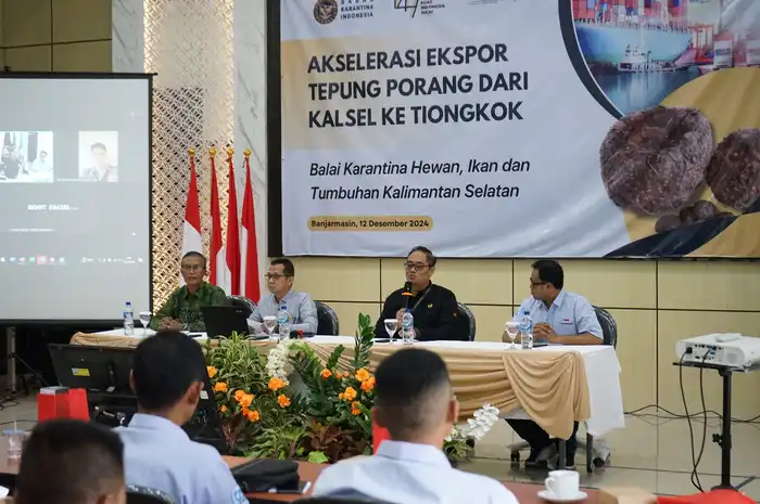 akselerasi ekspor tepung porang dari Kalsel ke Tiongkok