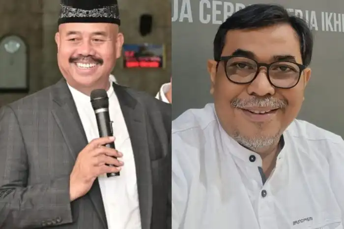 (Ki-ka) Bupati KuKar, Edi Damansyah dan Rektor UPA, Bastian Lubis