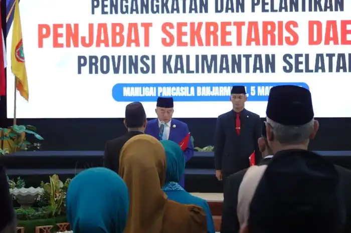 pelantikan M. Syarifuddin sebagai Penjabat Sekdaprov Kalsel