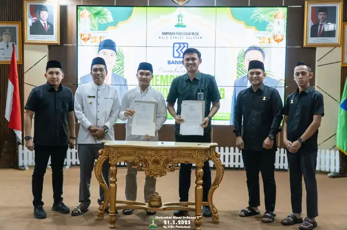 MoU antara BRI Cabang Kandangan dan HIPMI Kabupaten Hulu Sungai Selatan
