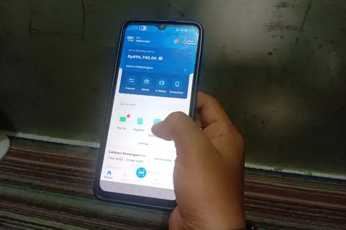 Tampilan BRImo yang memudahkan nasabah melakukan transaksi perbankan