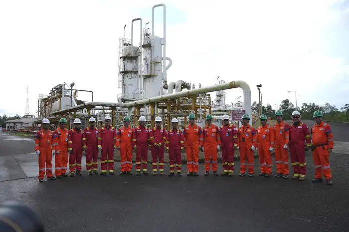 Mentri ESDM dan Rombongan saat berkunjung ke PHM dan ENI di Kaltim