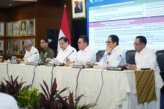 Konferensi Pers Bersama Deregulasi Kebijakan Impor dan Kemudahan Berusaha  