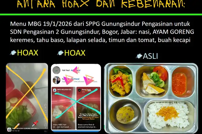Menu MBG Hoaks, Lokasi Video Dipastikan Keliru - Sonora.id