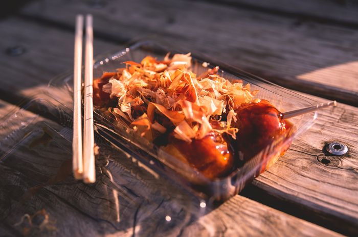 Ilustrasi takoyaki.