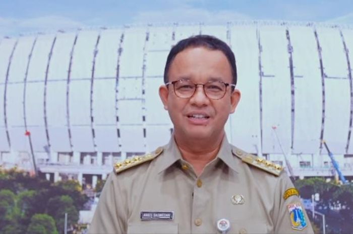 Gubernur DKI Jakarta Anies Baswedan saat menyampaikan dukungan dalam rangka Hari Peduli Sampah Nasional, Jum'at (18/02/2022) 