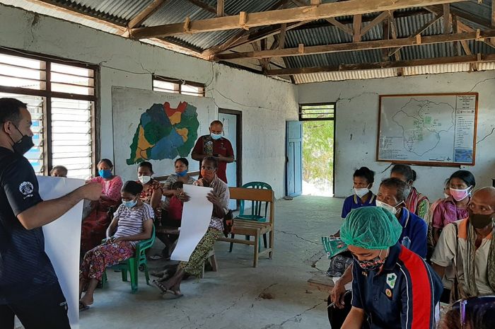 Desa Kesetnana menjadi lokasi kunjungan Presiden Joko Widodo karena termasuk desa yang beresiko stunting.