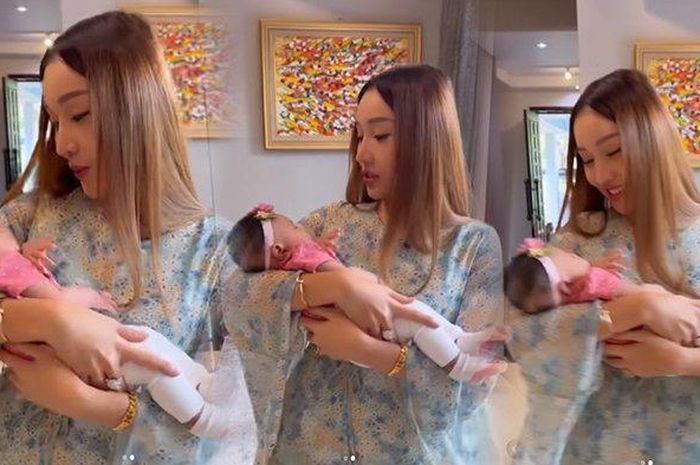 Porn Lucinta Luna - Lucinta Luna Gendong Ameena Baby Aurel dan Atta Halilintar: Takut Banget  Kodam Ratu Keluar - Sonora.id