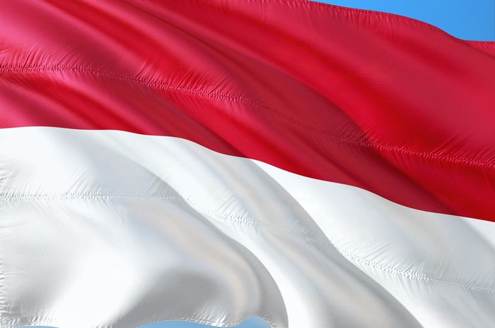 Ilustrasi bendera Indonesia.