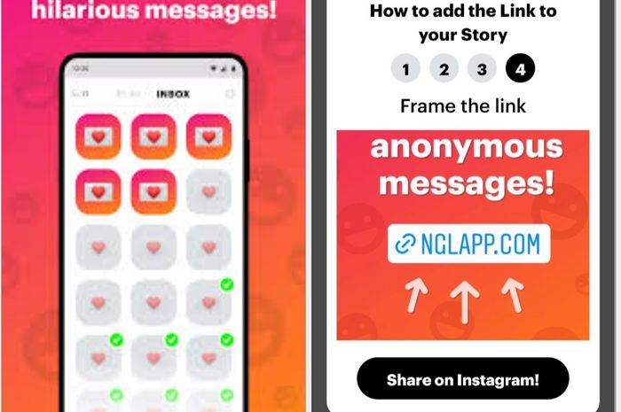 Cara Mudah Buat Story Anonim NGL Link di Instagram Story