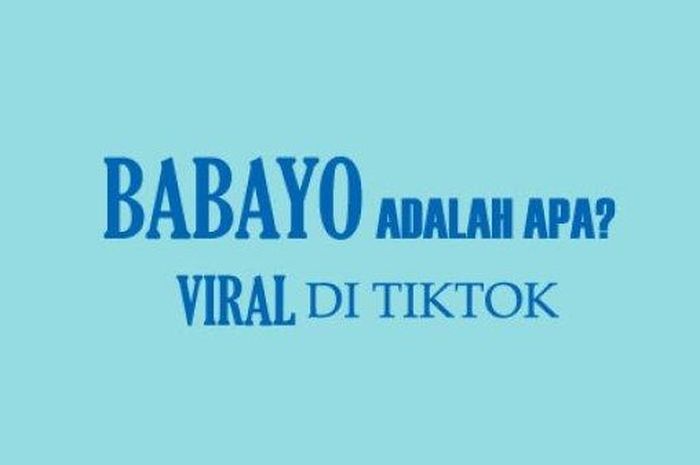 Arti Babayo Di Tiktok Yang Viral Ini Dia Jawabannya G