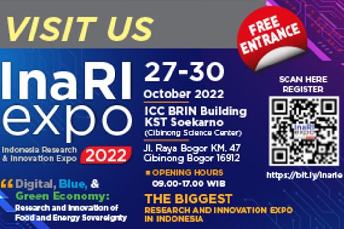 BRIN Hadirkan InaRI Expo 2022 sebagai Ruang Ekspresi para Periset, Inovator, dan Inventor