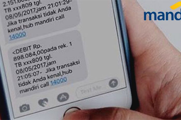 Cara daftar SMS Banking Mandiri