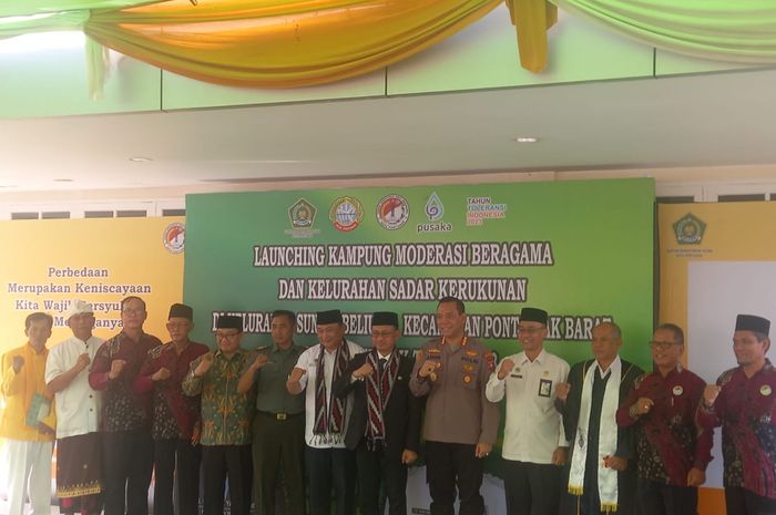 Launching Kampung Moderasi Beragama Di Kelurahan Sungai Beliung - Sonora.id