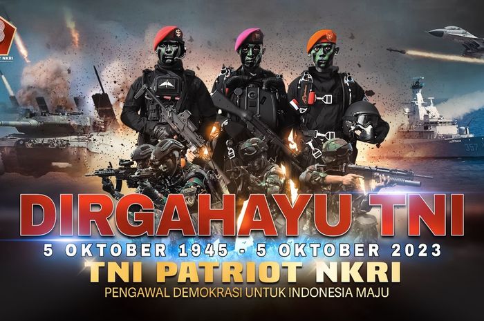 Banner Logo Dan Twibbon Resmi Hut Ke 78 Tni 5 Oktober 2023 Sonora Id