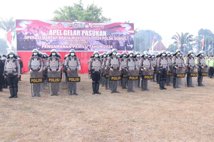 Apel Gelar Pasukan Operasi Mantap Brata Musi 2023 2024 Dalam Rangka