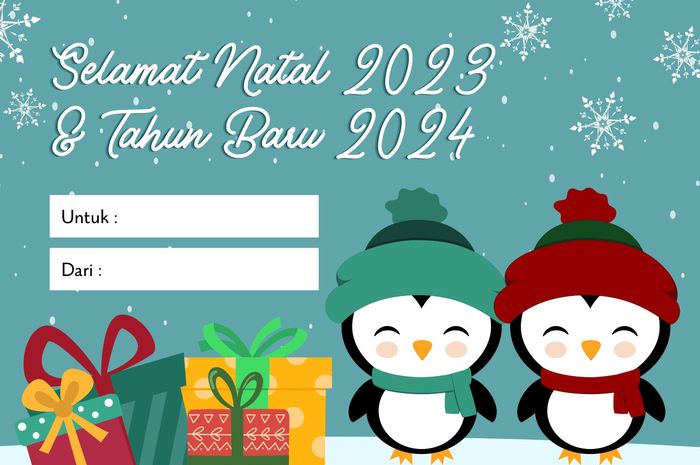 50 Kartu Ucapan Selamat Natal 2023 Dan Tahun Baru 2024 Yang Menarik ...