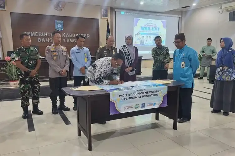 Dinas Pendidikan Bateng Ajak Forkopimda dan Organisasi Guru Tandatangani Deklarasi Pakta Integritas   