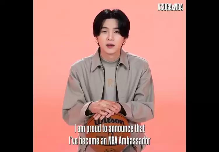Karena Kecintaannya dengan Basket, Suga BTS Menjadi NBA Ambassador!