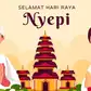 Berbagai cara dapat dilakukan untuk menyambut Hari Raya Nyepi, salah satunya adalah dengan mengunggah twibbon Hari Raya Nyepi 2025