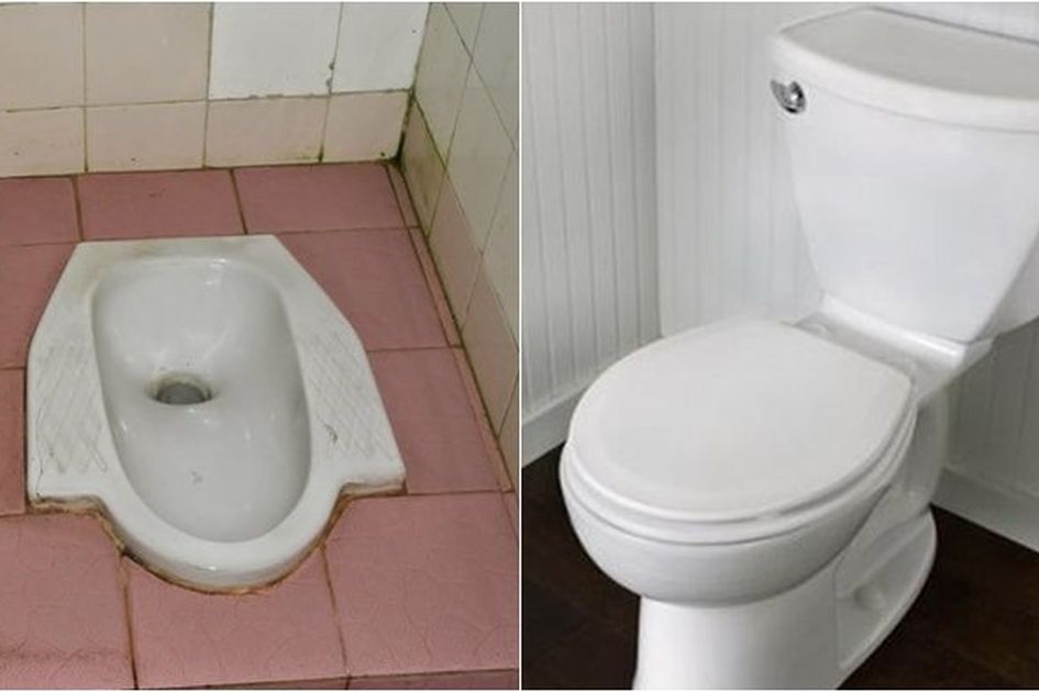 Против туалетов. Vs туалет. Harga Closet Jongkok Triliun. Skirted Toilet vs Regular.