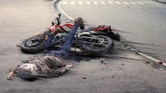 Ilustrasi kecelakaan sepeda motor  
