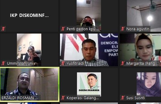 Forum Group Discussion (FGD) dengan tema &quot;Menjamin Kualitas Pilkada di Saat Pandemi Covid-19&quot; melalui video conference, Senin (8/6).