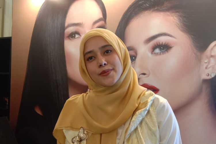 Fairuz A Rafiq di The Tribrata, Dharmawangsa Raya, Kebayoran Baru, Jakarta Selatan, Kamis (29/8/2019).