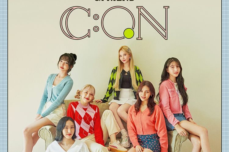 Girl group GFRIEND dalam poster untuk konser online G C:ON pada 31 Oktober mendatang.