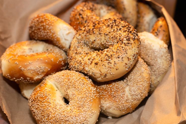 Ilustrasi bagel.