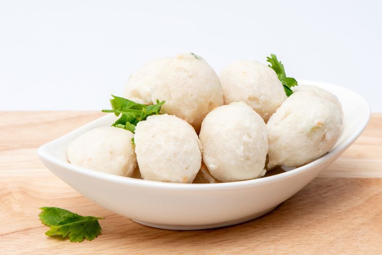 Ilustrasi bakso ikan.   