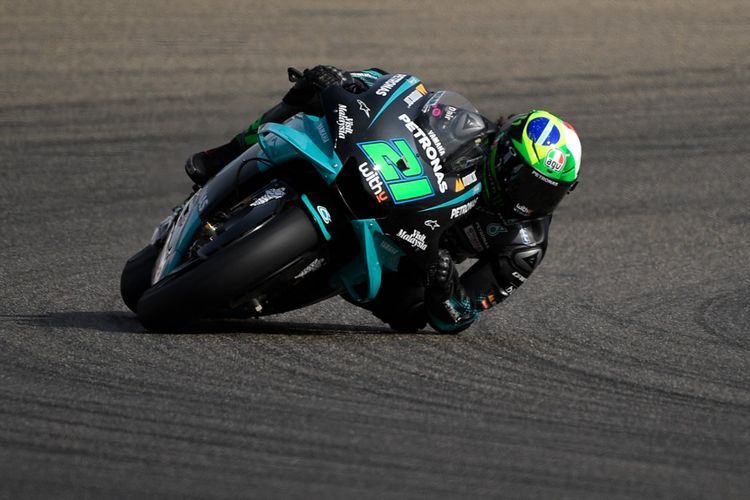 Franco Morbidelli mulai incar gelar juara dunia.  (Photo by PIERRE-PHILIPPE MARCOU / AFP)(PIERRE-PHILIPPE MARCOU)  