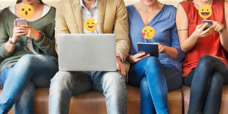 Ilustrasi viral, media sosial