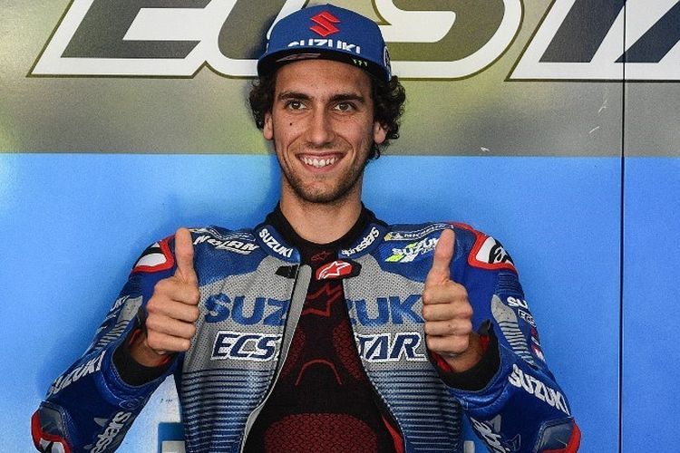 Pebalap tim Suzuki Ecstar, Alex Rins. (AFP/MOHD RASFAN)  