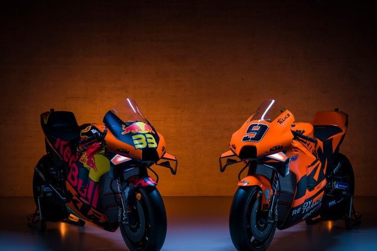 Livery KTM RC16 tim pabrikan dan tim satelit untuk MotoGP 2021 (Dok. KTM)  