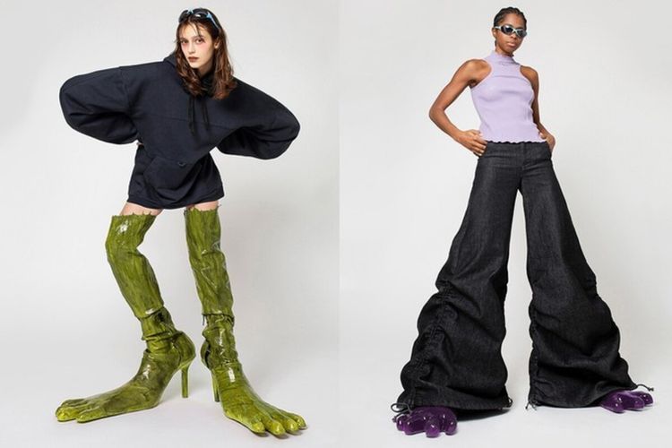 Koleksi sepatu monster dari label AVAVAV, karya desainer, Beate Karlsson.  