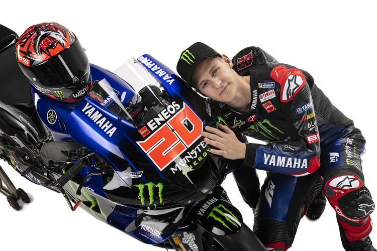 Fabio Quartararo dengan Yamaha M1 dan tim baru. (GIGI SOLDAN0 MILAGRO)  