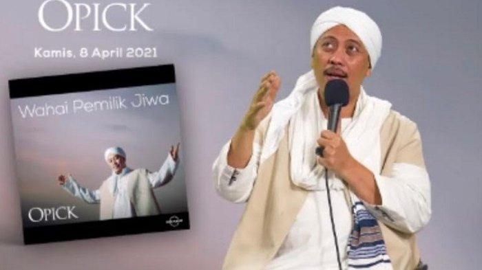 Opick saat jumpa pers virtual perilisan mini album terbarunya yang berjudul 'Wahai Pemilik Jiwa', Kamis (8/4/2021)