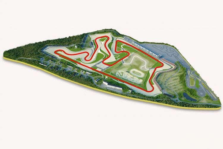 Layout KymiRing Finlandia untuk musim MotoGP 2019. (Motorsport.com)  