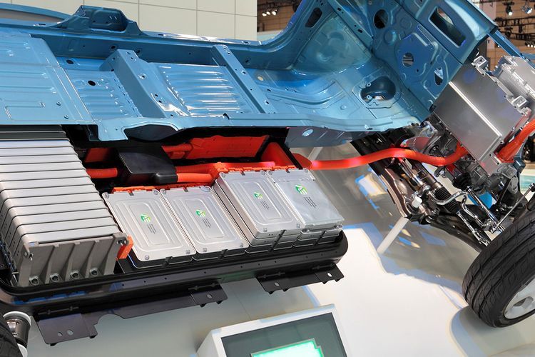 Baterai Mobil Listrik Nissan Leaf (Foto: Wikipedia/H.Kashioka)  