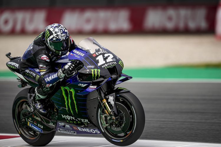 Maverick Vinales saat latihan bebas pada MotoGP Belanda 2021 (Dok. Yamahamotogp.com) 