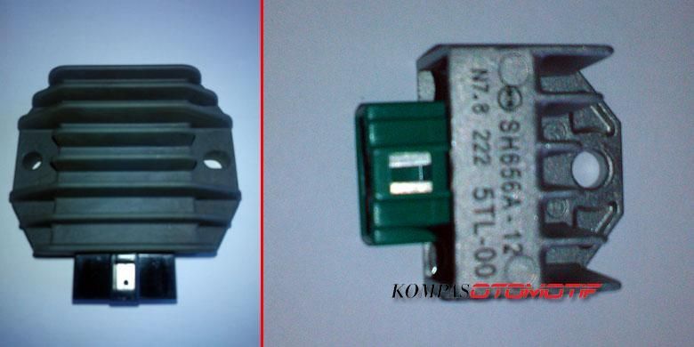 Kiprok pada sepeda motor, salah satu penyebab tidak stabilnya pengisian aki. (Donny Apriliananda)  