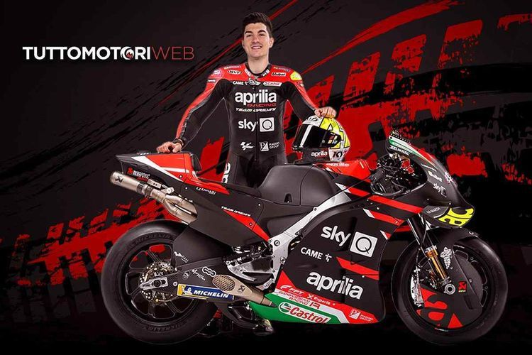 Maverick Vinales di Aprilia (Foto: TuttoMotoriWeb.it) 