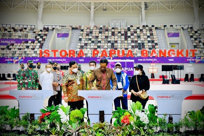 Presiden Joko Widodo Resmikan Venue PON XX di Papua, Sabtu (2/10/2021)