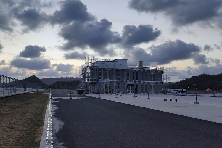 Proses pembangunan Sirkuit Mandalika(KOMPAS.com/FATHAN RADITYASANI) 