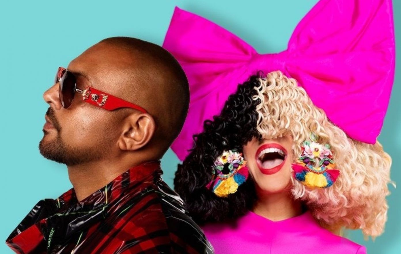 Sean Paul (kiri) dan Sia (kanan)